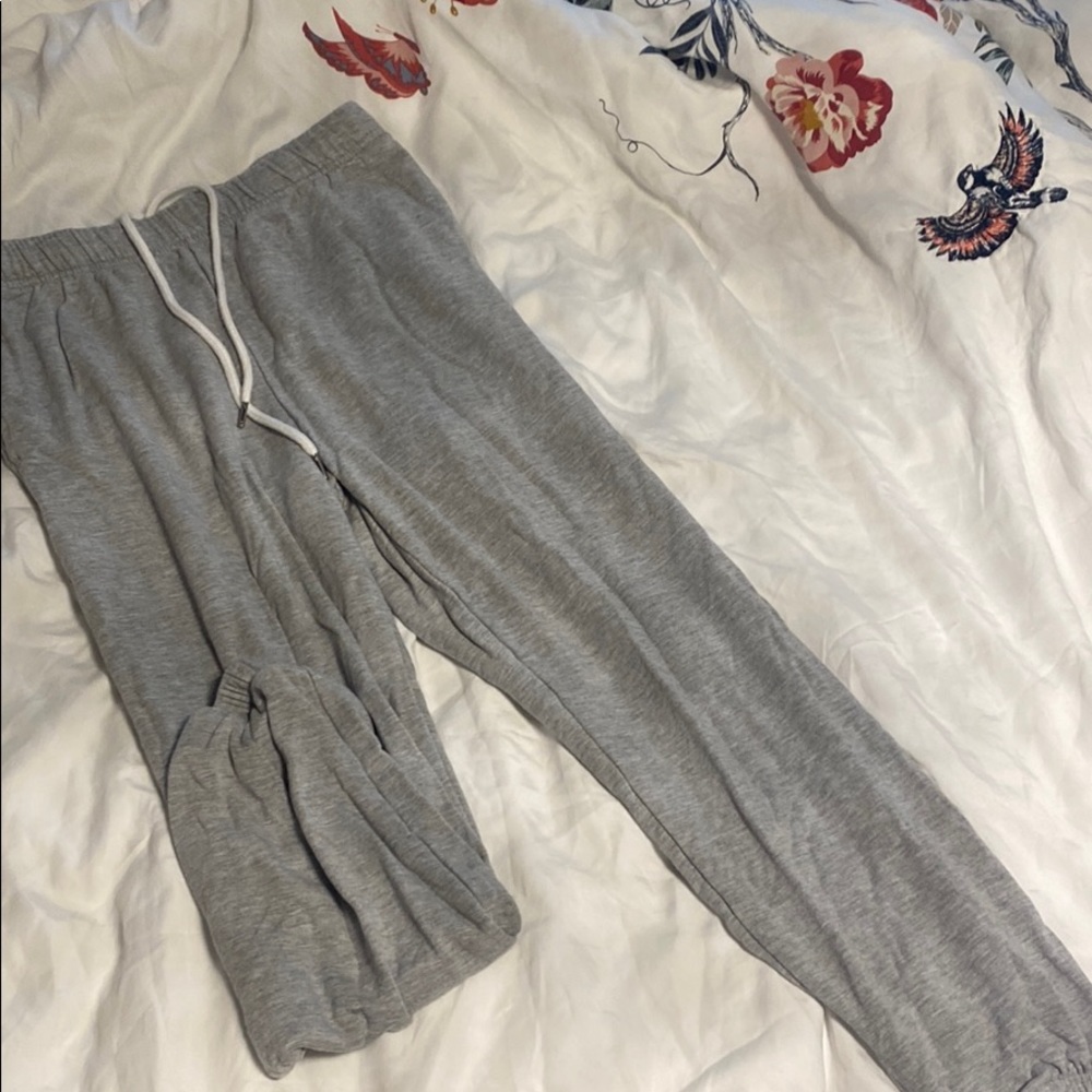 Grey sweatpants